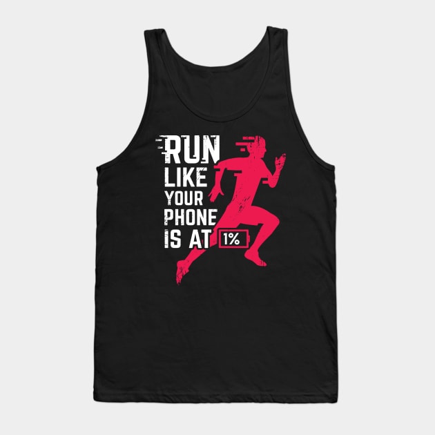 Running Marathon Marathoner Runner Gift Tank Top by Dolde08